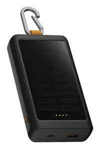 Xtorm XG2ES101 Внешний аккумулятор 10000 мАч черный, угольный с солнечной зарядкой, фонариком и портами USB-C и USB-A мощностью 20 Вт