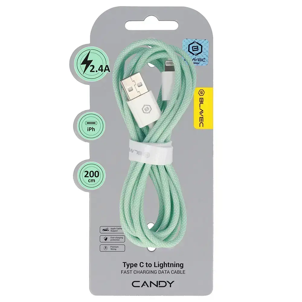 Blavec CCA-UL24GN20 USB-A uz Lightning kabelis 2m Photo 2