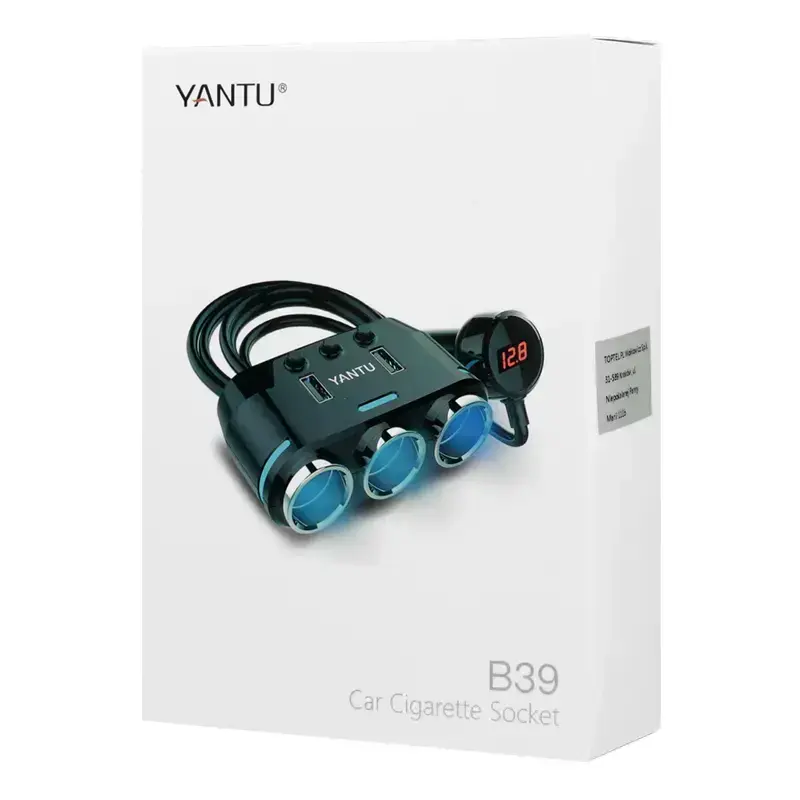 Автомобильный разветвитель прикуривателя Toptel B39 Type C Photo 7