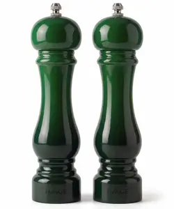 Atusa Hage Green Manuālais piparu un sāls dzirnaviņu komplekts 22 cm GS-green