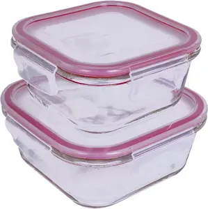 LAMART LT6056 Glass Container Set 2 Pieces Air