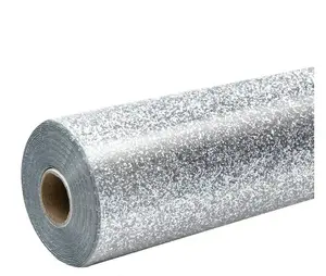 Eurofirany HTVRONT Glitter Heat Transfer Vinyl 30.5 cm x 90 cm Silver