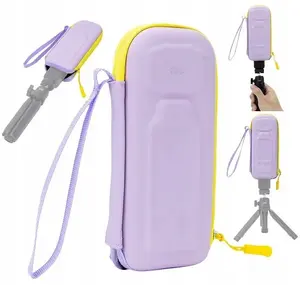 Puluz cietais EVA futrālis DJI Osmo Pocket 4 un Osmo Pocket 3 kamerai violets