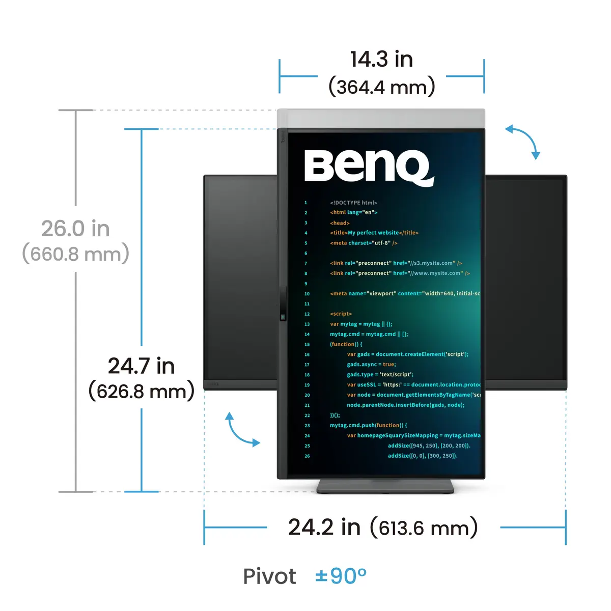 Компьютерный монитор BenQ RD270Q Photo 6