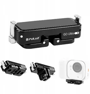 Puluz PU1203B Magnetic Quick Release Mount Adapter for Insta360 GO with 1/4" and GoPro Mount Metal
