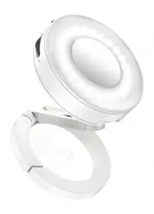 Ulanzi ML05 White Ring LED Light with Magnetic MagSafe Mirror for Smartphone Selfie and Vlog