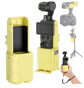 Sunnylife 2-in-1 Magnetic Case Protective Housing Holder for DJI Osmo Pocket 4 and Pocket 3 Yellow
