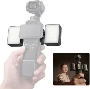 Ulanzi LM06 dubultais magnētiskais LED gaismeklis DJI Osmo Pocket 3 / 4 kamerām