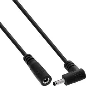 InLine 26906P Strāvas kabelis Melns DC uz 3.5 x 1.35 mm vīrietis-sieviete 12-24V