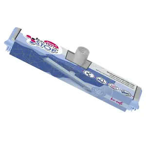 Rubber floor brush YORK BACTERIA STOP with antibacterial rubber bristles and water squeegee