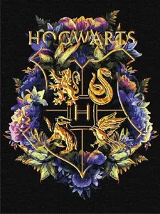 Ideyka Paint by Number Hogwarts Crest Metal