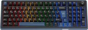 Ducky OK-M 98 spēļu tastatūra, 98%, karstā nomaiņa, RGB apgaismojums, ISO, KTT Tactile slēdži