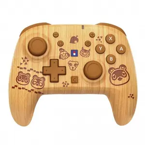 Hori Wireless HORIPAD Turbo Wood Brown Game Controller for Nintendo Switch with Turbo Functionality