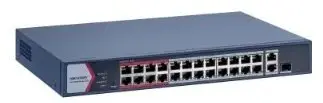 Hikvision DS-3E1326P-EI/M 24 portu Fast Ethernet