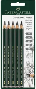Amex Zīmuļi Castell 9000 Jumbo Blisters 5gab Faber-Castell