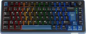Ducky OK-M 75 Gaming Keyboard 75% Hot-Swap RGB ISO KTT Tactile Switches
