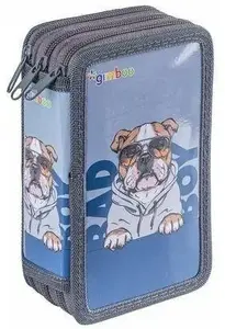 Gimboo Bulldog pelēks 3 nodalījumu penālis ar piederumiem