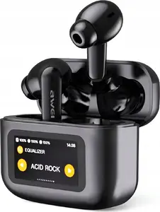 Awei T56 Bezvadu austiņas Bluetooth 5.4 Aktīvā trokšņu slāpēšana ar uzlādes futrāli melnas
