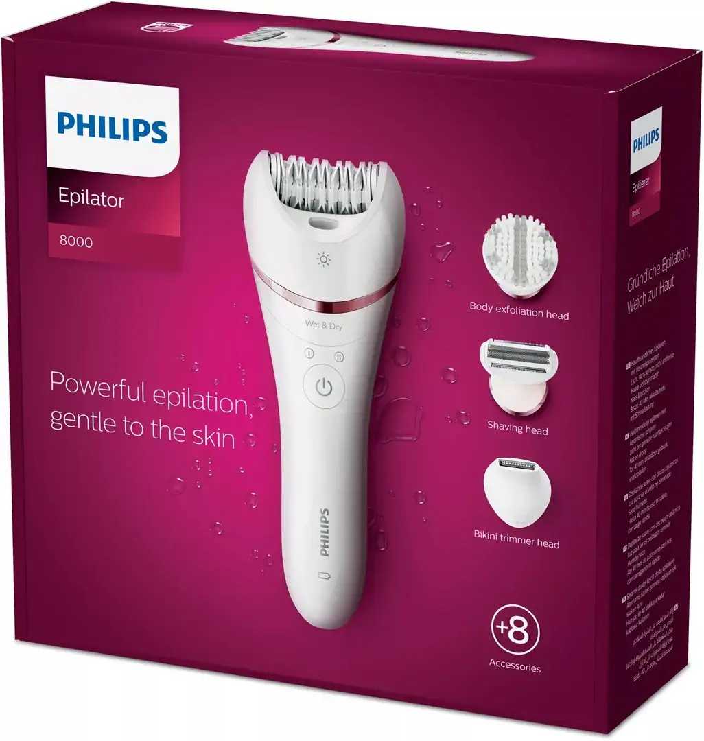 Эпилятор Philips Series 8000 BRE735/00 Wet and Dry Photo 2