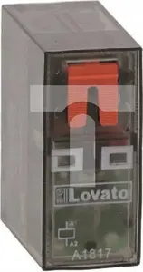 Lovato Electric Miniature Relay HR501CA230, 230VAC Coil, 1C/O Contact, 16A Rating, with LED Indicator and Mechanical Test Button