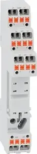 LOVATO Electric HR5XS21S Socket for Miniature Relays without Ejector Clip with Spring Terminals