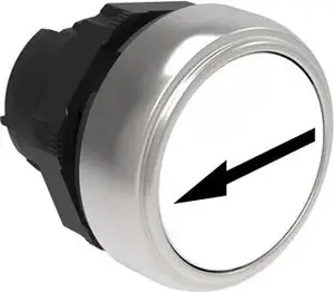 LOVATO Electric Pushbutton Actuator White Left Arrow Spring Return LPCB1148
