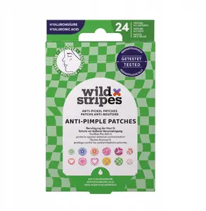 Milton WILD STRIPES Pret-pumpu plāksteri Groovy Recover ar hialuronskābi 24 gab.