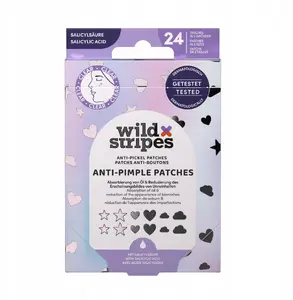 Milton WILD STRIPES Pret-pūtīšu plāksteri Flower Power ar salicilskābi 24 gabali