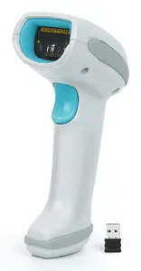 DIGITUS DA-81007 Advanced Barcode Scanner Wireless 1D/2D Handheld CMOS USB Bluetooth RF Wireless IP52 White Petrol