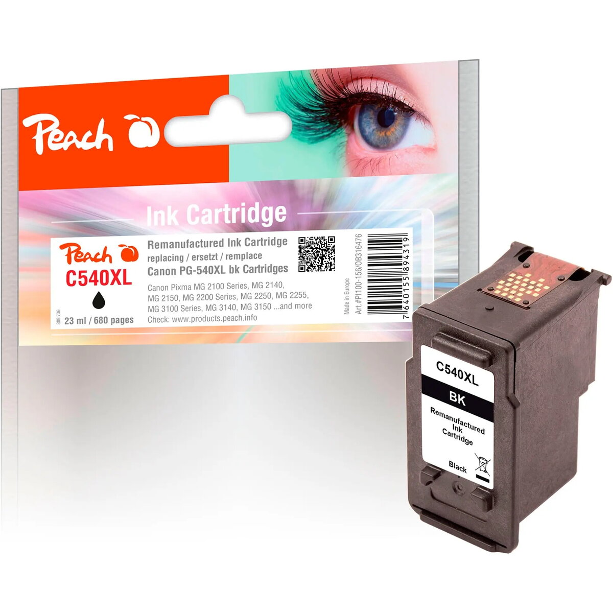 Peach drukas galviņa melna PI100-156 saderīga