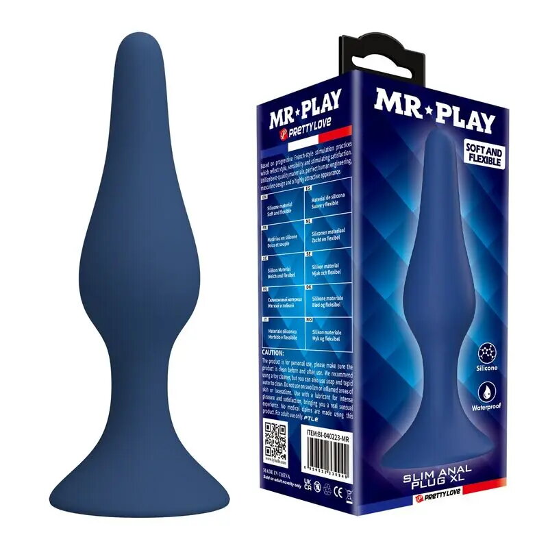 MR PLAY Koniska silikona anālā bāze