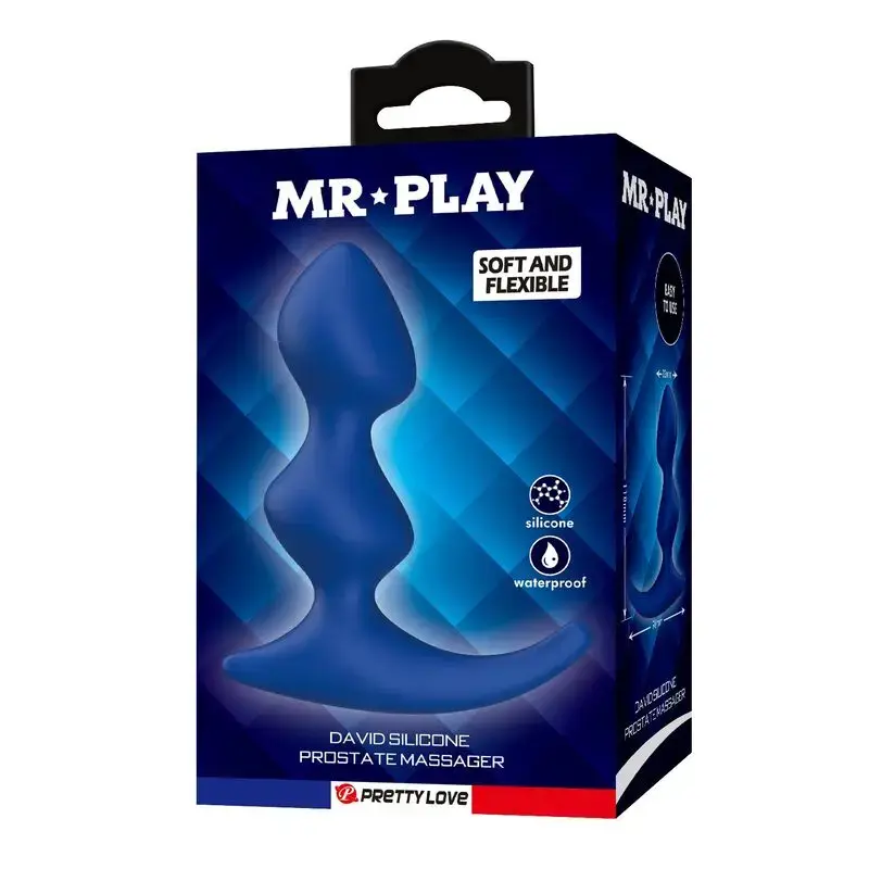 MR PLAY Ergonomisks zils anālais probķis Photo 2
