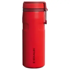 STANLEY The IceFlow Bottle Twist Flip 0.47L Tumši sarkana vakuuma termopudele no nerūsējošā tērauda ar AeroLight tehnoloģiju