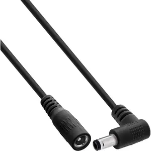 InLine 26906J power cable Black 0.2 m DC 5.5 x 2.5 mm