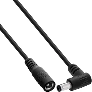 InLine 26906L power cable Black 0.2 m DC 5.5 x 2.1 mm