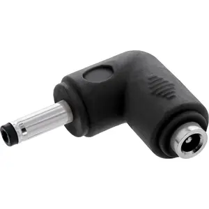 InLine 26899B Līdzstrāvas strāvas spraudņa adapteris 4.0 x 1.7 mm vīrietis-sieviete leņķveida 12V 2A melns