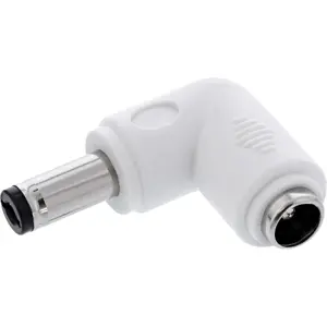InLine 26899E Strāvas spraudņa adapteris Balts 90 grādu leņķis DC 12V 2A