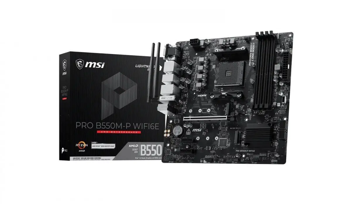 MSI B550M-P WiFi6E Mātesplate AMD AM4