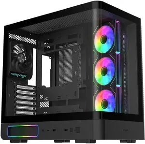 FSP/Fortron M581-BA Midi Tower Computer Case Black without Power Supply with 2x USB 3.0 and 1x USB Type-C