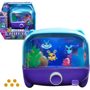 Spinmaster Bitzee Aquarium Interactive Digital Pet with LED Lighting and Virtual Aquatic Creatures