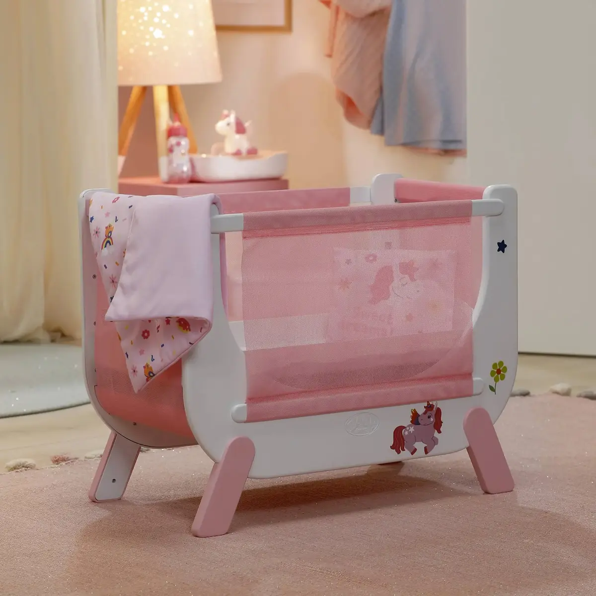 Zapf Creation BABY born кроватка с единорогом Photo 3