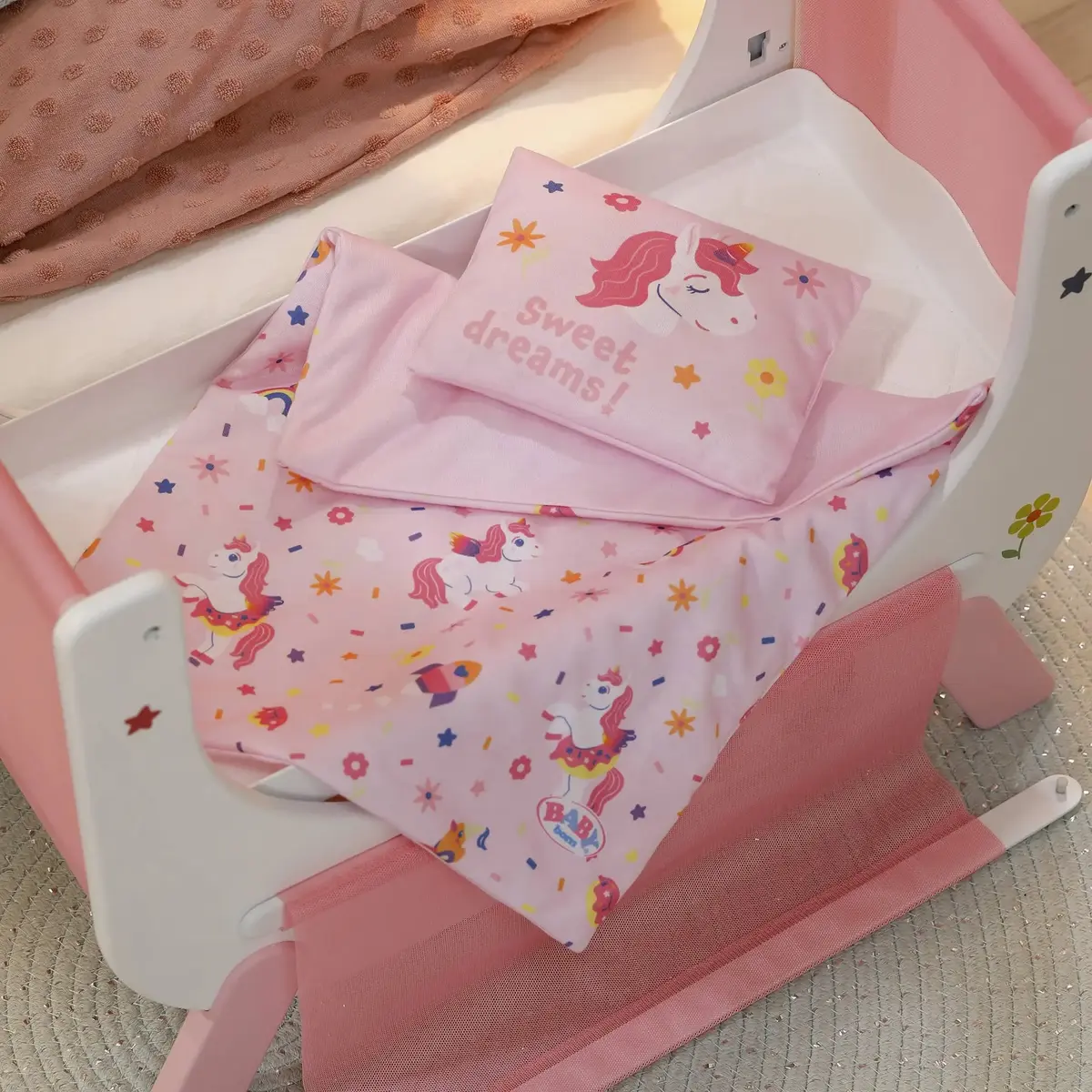 Zapf Creation BABY born кроватка с единорогом Photo 4