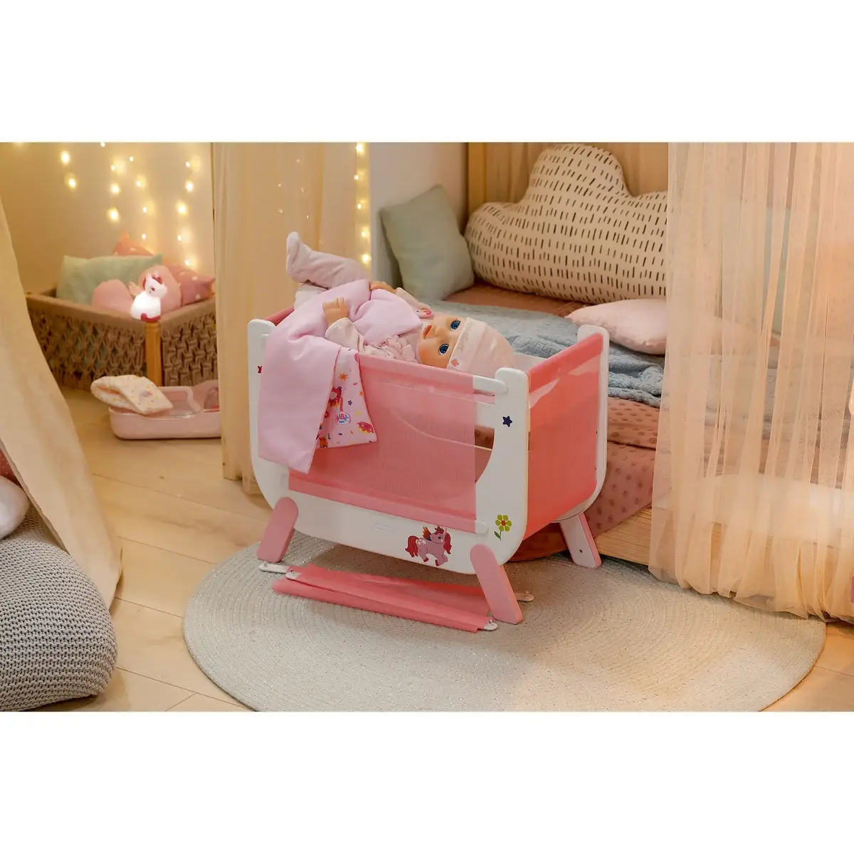 Zapf Creation BABY born кроватка с единорогом Photo 5