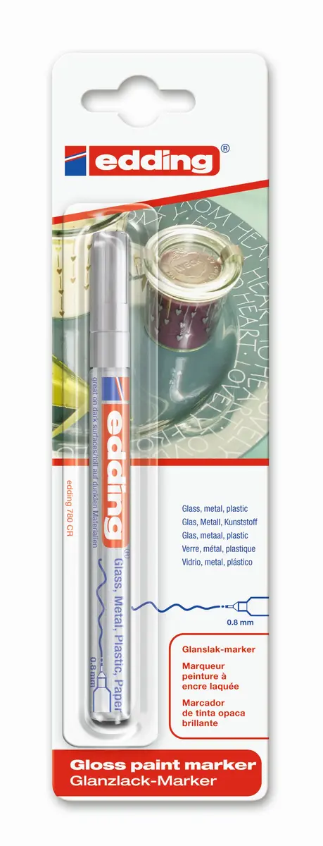 Edding e-780 Spīdīga krāsas marķieris Sudraba
