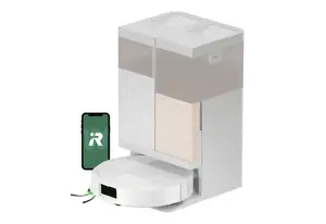 Робот-пылесос iRobot Roomba Combo 575 Белый с док-станцией AutoWash, Мощность всасывания 25000 Па, Навигация LIDAR и ИИ, Влажная уборка
