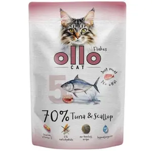 Ollo Saszetka Nr 5 Cat Food Tuna and Scallops 85 g