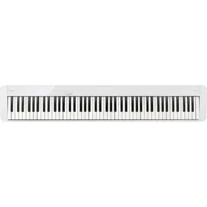 Casio Privia PX-S1100WE digitālās klavieres ar 88 āmuru mehānikas taustiņiem, 192 nošu polifoniju, Bluetooth un 18 toņiem, baltas