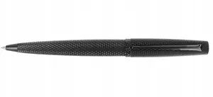 Diplomat Viper Ballpoint Pen, guilloche pattern, black finish
