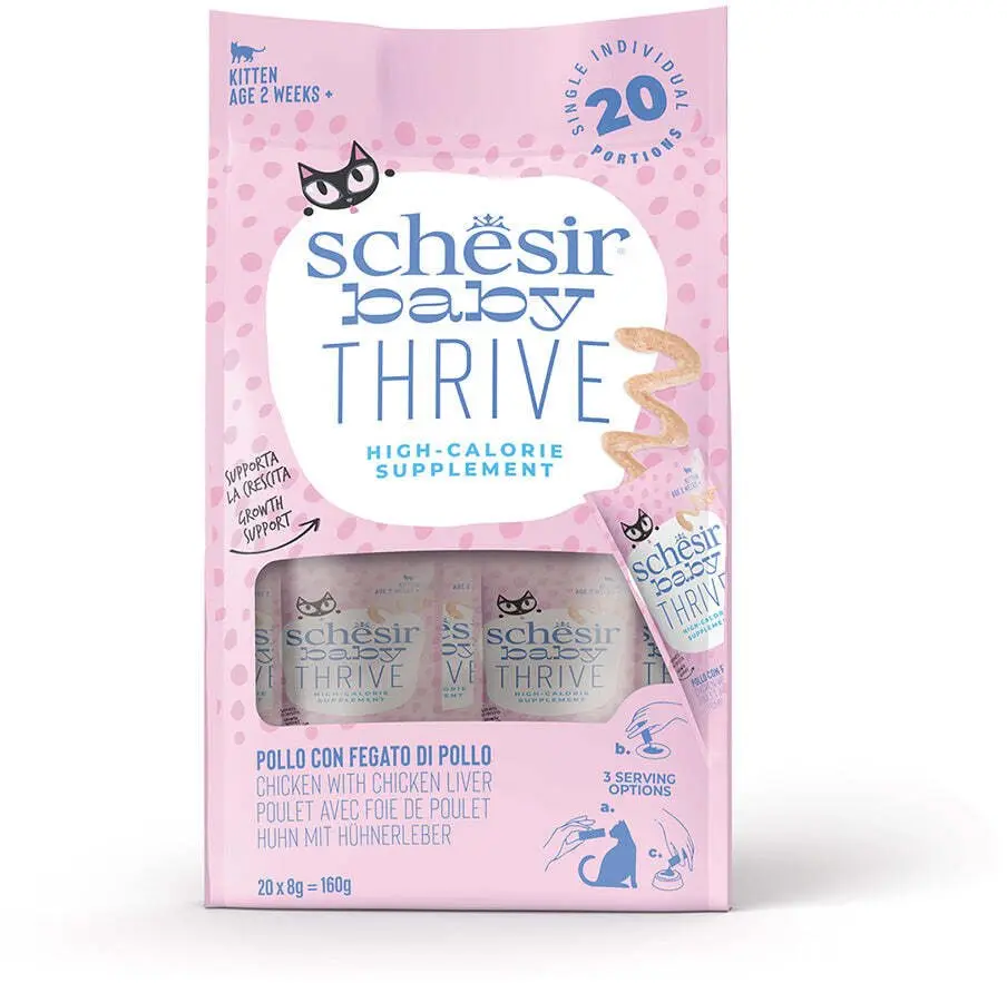 Schesir Baby Thrive Mitrā barība kaķēniem