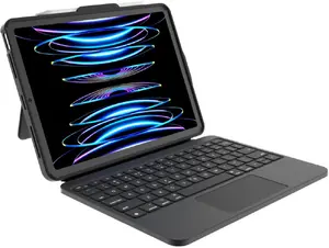 DEQSTER Prime Keyboard for 13-inch iPad Air M2 and M3, QWERTY layout, German key arrangement, Space Gray